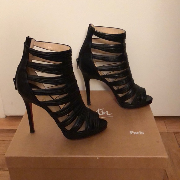 Louboutin cage stilettos black - Picture 3 of 6